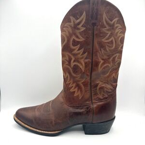 Ariat Heritage R-Toe Western Boots Mens 14 D Brown Leather Cowboy NWOT No box